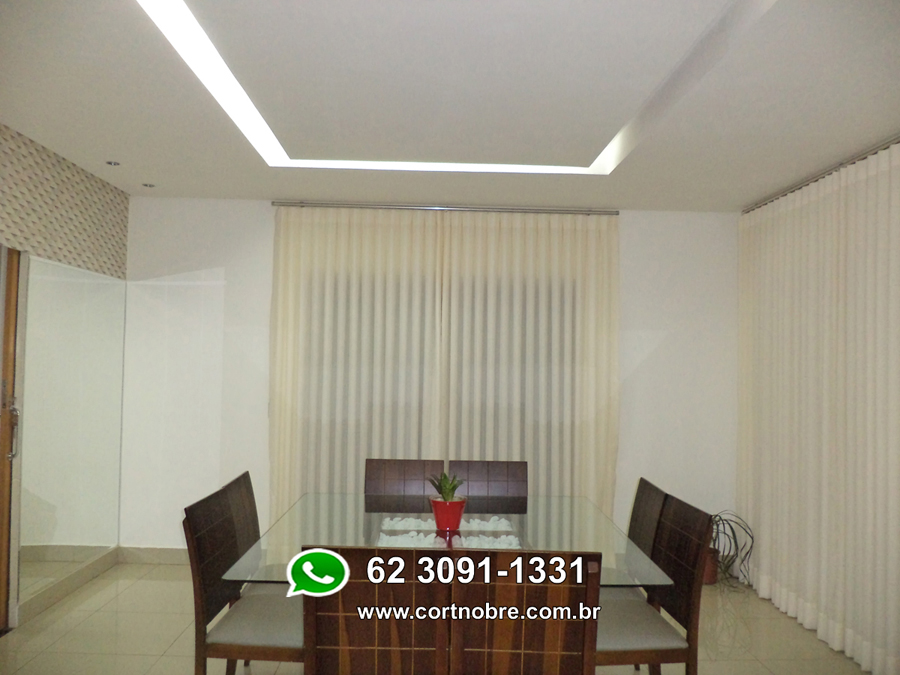 cortina para sala em tecido Malibú