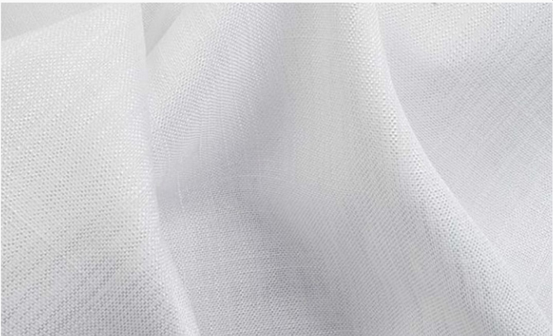 Tecido para cortina - linho malibu cor branco- 