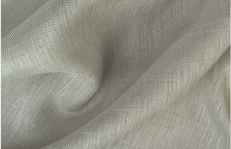 Tecido em linho malibu importado cor cinza para fabricação de cortinas